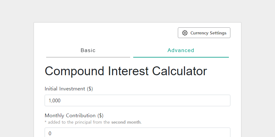 Compound Interest Calculator Monthly Investment - Infoupdate.org