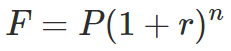 Formula for compound interest